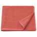 IKEA VÅGSJÖN orange-red cotton bath towel 70x140cm, rectangular, ribbed terry texture #10610543