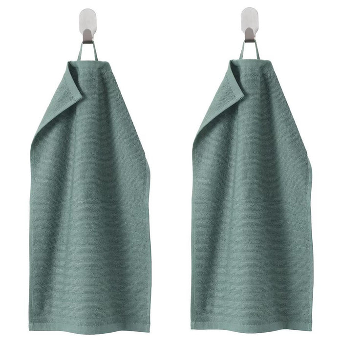 Digital Shoppy A simple, classicgrey-turquoise  hand towel heart pattern with a clean, minimalist design-90488039
