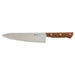 "IKEA VARDAGEN 20 cm (8") professional cook's knife with razor-sharp stainless steel blade and ergonomic walnut handle (Art. 806.024.79), perfect for precision chopping and slicing.
