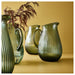 "IKEA VARDAGEN jug in dark grey-green, featuring an elegant pattern for decorative use.-00576653

