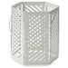 IKEA VÅRSYREN white tealight lantern with perforated pattern and handle #30581785