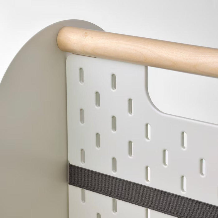 IKEA FJÄDERHARV Magazine file, white with Desk organiser, white, 33x21x43 cm (13x8 ¼x17 ")