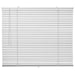 IKEA VECKLARFLY white aluminium venetian blind 140x155cm front view cord-safe design #30583708