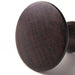 Two IKEA VINNÄSET brown mushroom-shaped solid beech knobs one upright one side-lying pair view