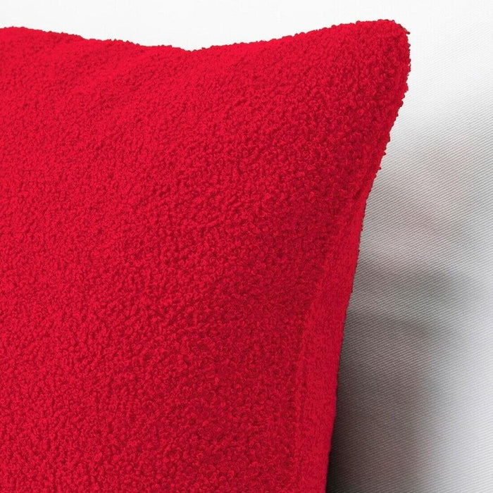 IKEA FIALISA Cushion pad, white 50x50 cm with Cushion cover, red, 50x50 cm