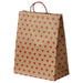 IKEA VINTERFINT brown paper gift bag with handles and heart pattern, 30x38 cm #10632253
