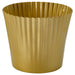 Digital Shoppy Small gold-colored VINTERFINT plant pot with a 12 cm diameter, holding a succulent.  20579764