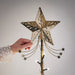 IKEA VINTERFINT gold-colour Christmas tree top star 25cm, second product view