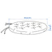 IKEA VIPPÄRT chair pad measurement diagram showing diameter and thickness