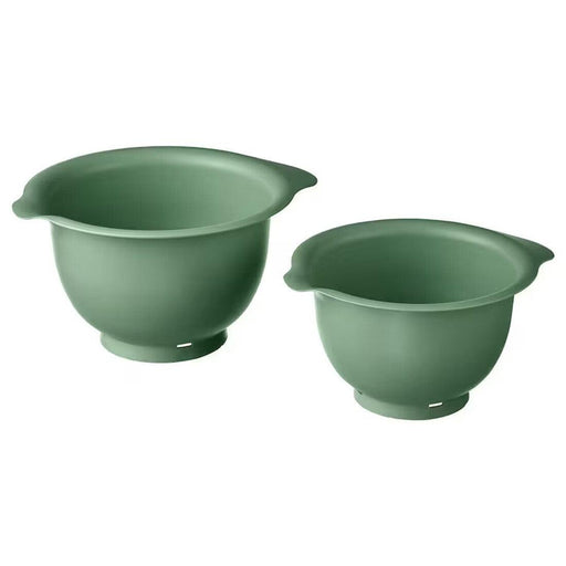VISPAD mixing bowl set of 2 in dark green, perfect for baking and food preparation-50572841