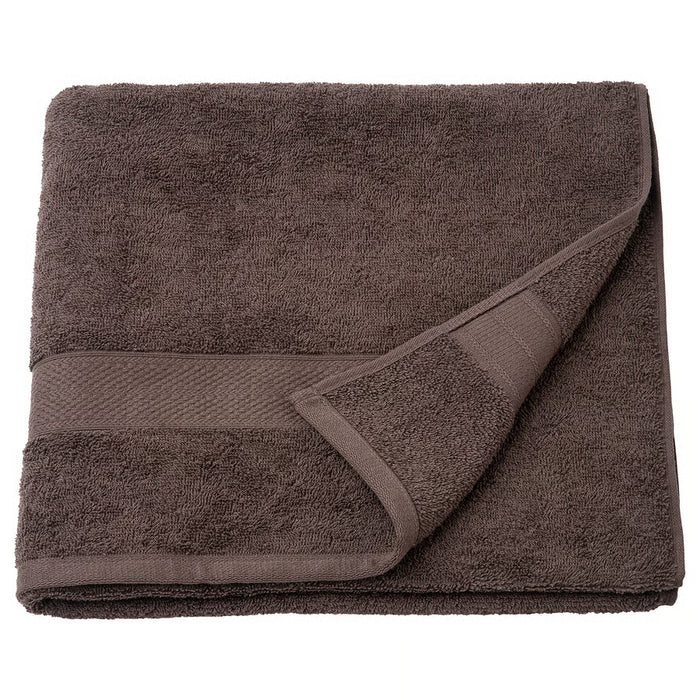 IKEA VITBACKEN brown bath towel 70x140 cm folded, thick cotton terry texture #50654083