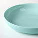  IKEA VITBLECKA turquoise plate 21cm side profile showing height and rim depth