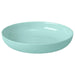IKEA VITBLECKA turquoise tempered glass plate 21cm top view on white background #60623840