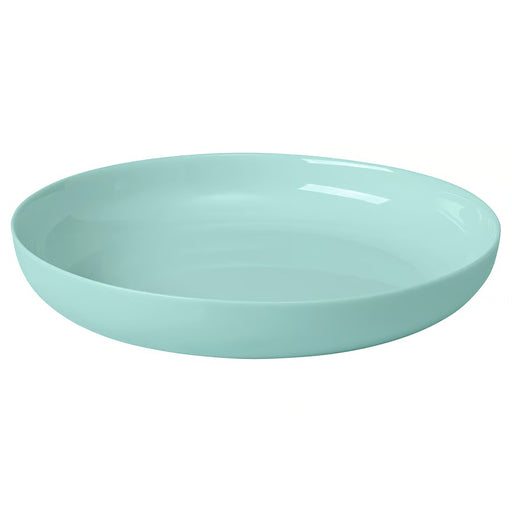 IKEA VITBLECKA turquoise tempered opal glass dinner plate 25cm top view on white background #70623849