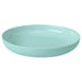 IKEA VITBLECKA turquoise tempered opal glass dinner plate 25cm top view on white background #70623849