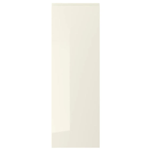 IKEA VOXTORP high-gloss light beige kitchen door 40x120cm front view integrated handle METOD #30321212