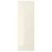IKEA VOXTORP high-gloss light beige kitchen door 40x120cm front view integrated handle METOD #30321212