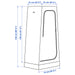  IKEA VUKU wardrobe technical illustration with dimensions 74x51x149cm