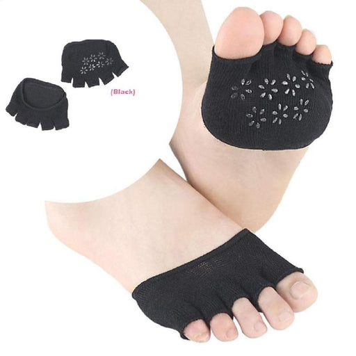 Digital Shoppy  Heelless Open Toe Socks Silicone Padded Anti slip Five-finger Breathable Forefoot Cushion Pads for Men & Women 