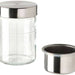 A clear glass jar with a removable insert for organizing small items such as spices or herbs in the kitchen 70497209