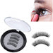 Digital Shoppy 2 Pairs Black Handmade Natural 3D Magnetic Long False Eyelashes--FREE SHIPPING - digitalshoppy.in