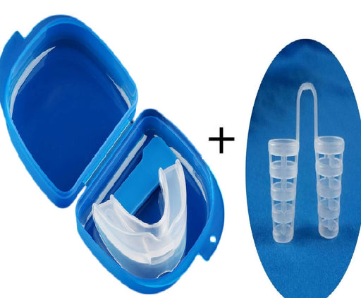 Digital Shoppy 1 Pc Anti Snoring Mouth Guard Stopper Mouthpiece Silicone &1 Pc Anti Snore Stop Snoring Nose Clip Sleep Tray Sleeping Aid--FREE SHIPPING - digitalshoppy.in