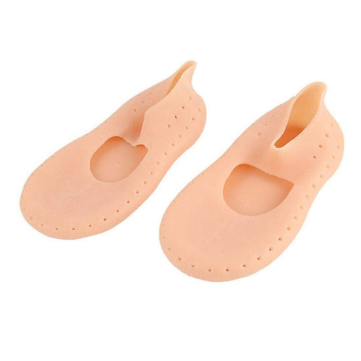 Digital Shoppy 1Pair Gel Sock Silicone Foot Care Tool Feet Protector Pain Relief Crack Prevention Moisturize Dead Skin Removal Socks(Beige) --FREE SHIPPING - digitalshoppy.in