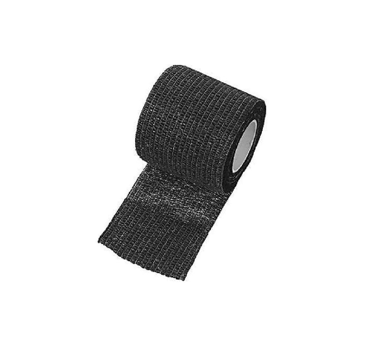 A roll of large muscle tape with a white background and product information for athletic support and recovery.
