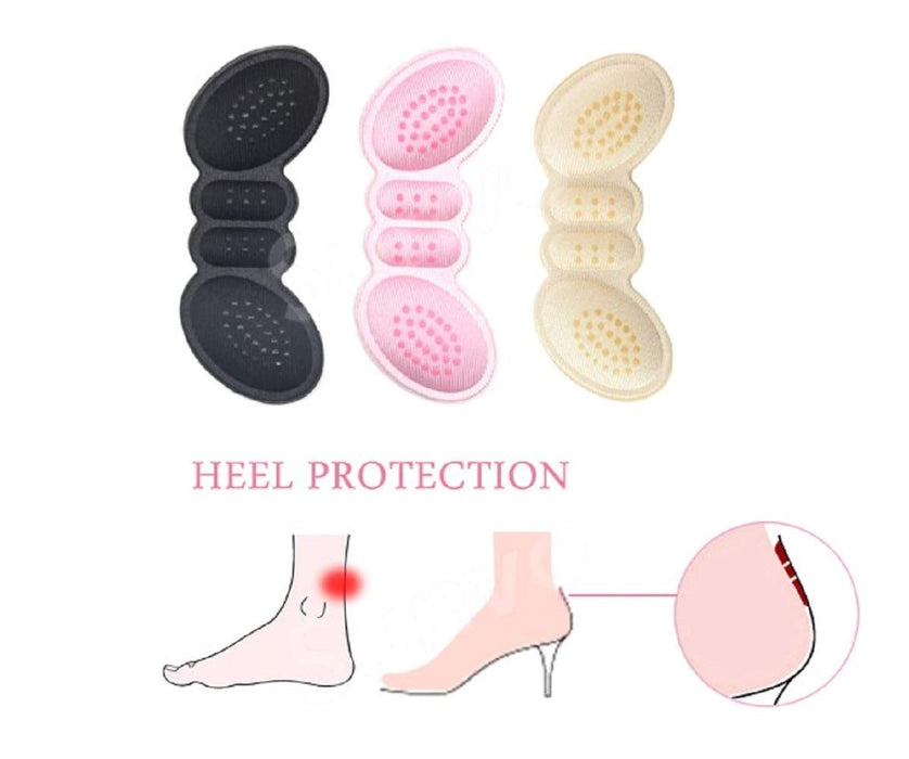 A close-up of butterfly insoles with adjustable sizing and heel liner grips