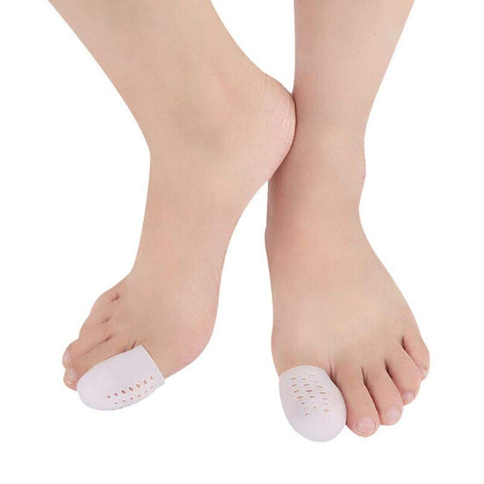 Digital Shoppy 2Pcs Foot Care Tool Silicone Gel Toe Separators Stretchers Toe Tube