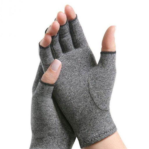 Digital Shoppy 1 Pair Open Fingers Compression Gloves Hand Arthritis Joint Pain Relief Gloves (L)--FREE SHIPPING - digitalshoppy.in