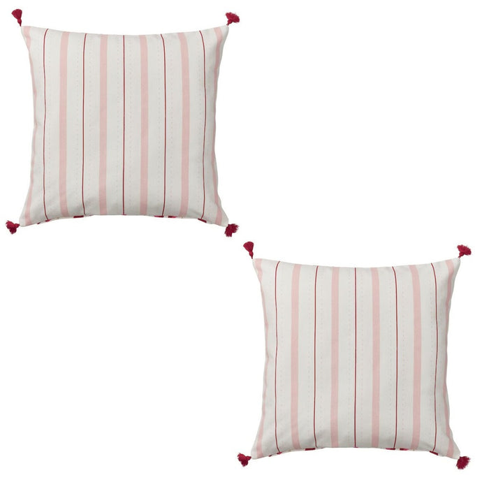 Digital Shoppy IKEA Cushion cover, white/red, 50x50 cm (20x20 ")-For sofa, bed, living room, outdoor furniture, home decor, stylish, design ideas and patterns, fabric, online in India-20514292