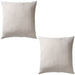 A cushion covers with a beige/white striped pattern-20506961