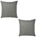 A cushion cover with a grey-green and striped pattern-90495266