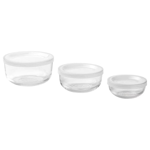 Digital Shoppy IKEA Food container with lid, set of 3, glass, online, price, food container, storage boxes,  90495761