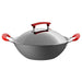 IKEA 32 cm wok with non-stick coating and lid 60203486