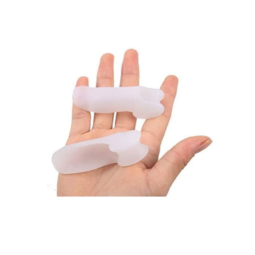 Digital Shoppy Single Hole Small Toe Separator Straightener Bunion Protector, White - 1 Pair