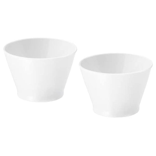A white ceramic bowl with angled sides and a smooth finish. 80283019