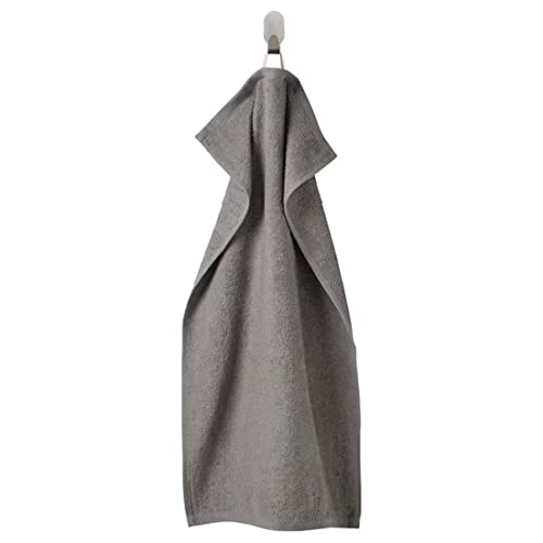 A  Grey hand towel with a soft, smooth texture 90512874