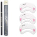 Digital Shoppy Lameila Natural Long Lasting Waterproof Eyebrow Pencil (02) &3 piece eyebrow stencils eyebrows shaper