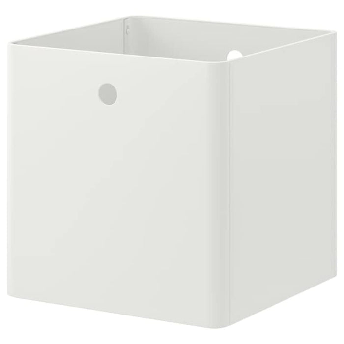 Image of IKEA KUGGIS White Storage Box with Lid - Ideal for Bedroom, Office, or Playroom Storage, 32x32x32 cm
