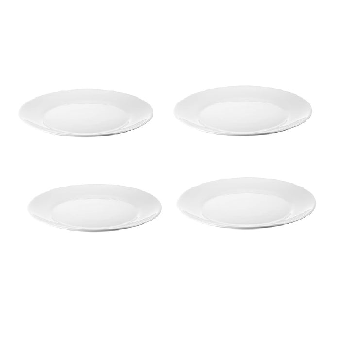 White opal glass dinner plate from IKEA