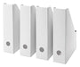Digital Shoppy IKEA An image of a white Fluns Magazine File, set of 4, with magazines inside. Alt text: "White Fluns Magazine File set of 4 with magazines inside, a storage solution for organizing reading material.