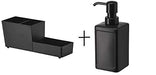 IKEA Rinnig Kitchen Utensil Rack and Soap Dispenser, 450 ml (15 oz.), Black - digitalshoppy.in