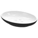 Dark grey soap dish: A dark grey soap dish with a rectangular design to hold a bar of soap, made from easy-to-clean materials.