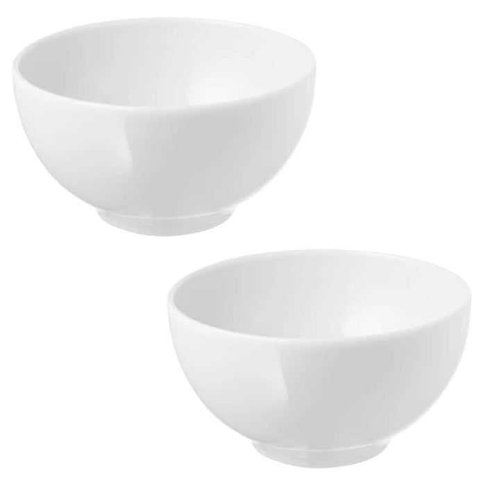 Digital Shoppy IKEA Bowl, Rounded Sides White, 13 cm (5 ") (2, White)