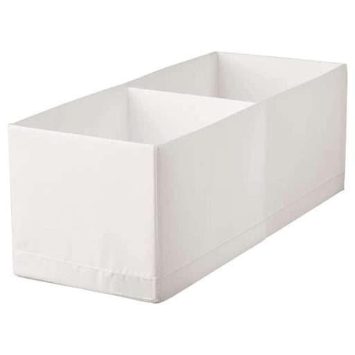Ikea box with two compartments for clothes storage, featuring a clear design and easy transportation 10474437