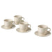 Set of four stoneware cups with matching saucers from IKEA 90479431