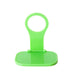 Foldable green mobile phone charging holder on white background