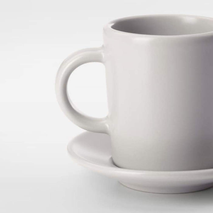The smooth surface of the cup and saucer is easy to clean and maintain, even with frequent use 20429642